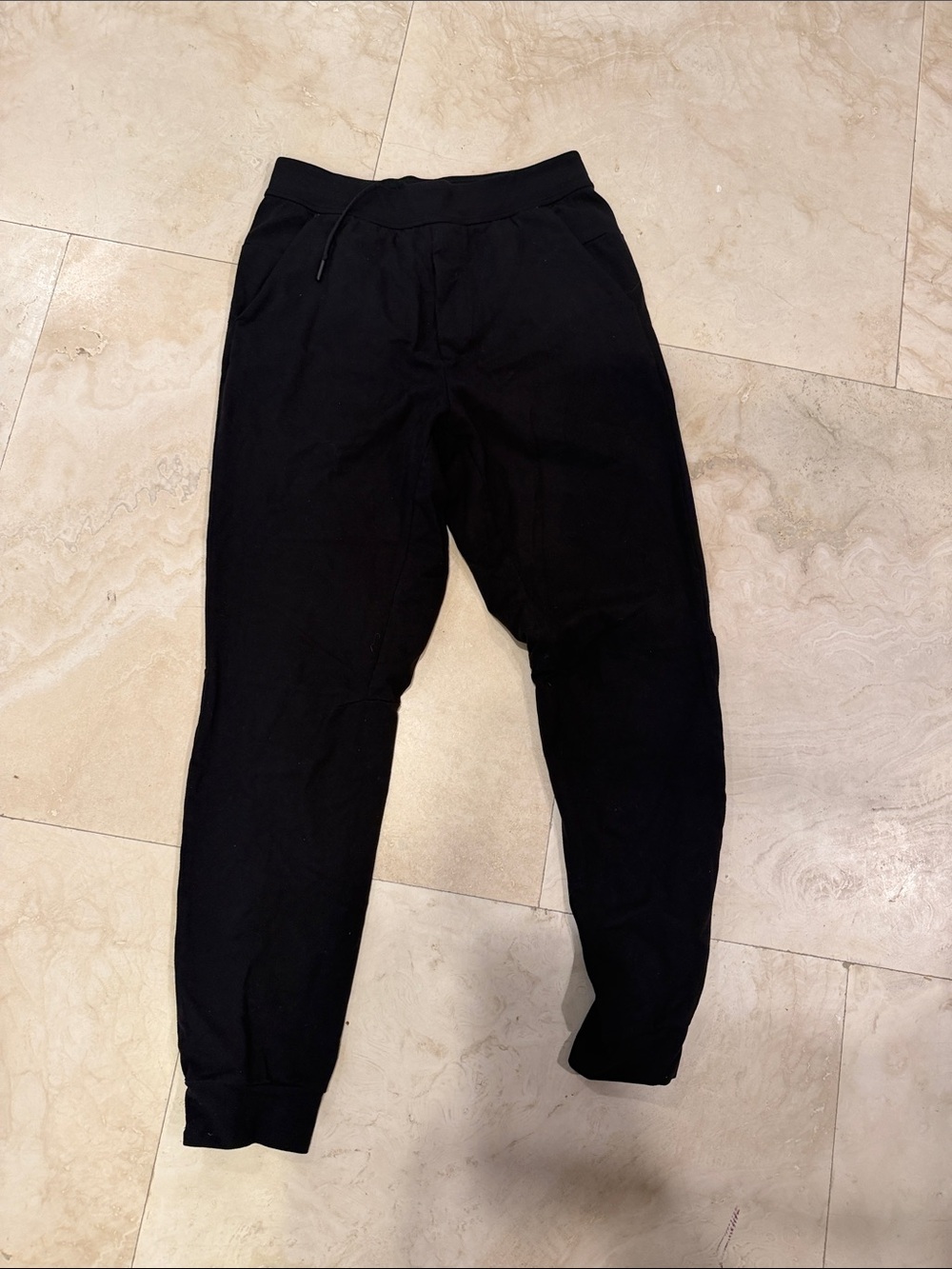 lululemon athletica Men's Black Joggers with Drawstring Waist